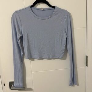 Periwinkle Garage Crop Long Sleeve